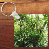 ドミニカ熱帯緑の熱帯雨林I自然 キーホルダー (正面)