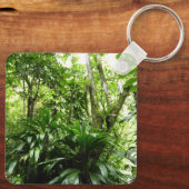 ドミニカ熱帯緑の熱帯雨林I自然 キーホルダー (裏面)