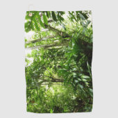 ドミニカ熱帯緑の熱帯雨林I自然 ゴルフタオル (正面)