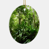 ドミニカ熱帯緑の熱帯雨林I自然 セラミックオーナメント (右)