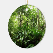 ドミニカ熱帯緑の熱帯雨林I自然 セラミックオーナメント (左)