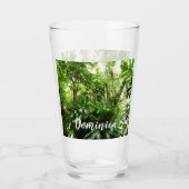 ドミニカ熱帯緑の熱帯雨林I自然 タンブラーグラス (正面)