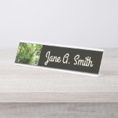 ドミニカ熱帯緑の熱帯雨林I自然 デスクネームプレート (正面)