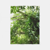 ドミニカ熱帯緑の熱帯雨林I自然 フリースブランケット (正面)