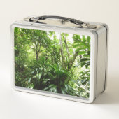 ドミニカ熱帯緑の熱帯雨林I自然 メタルランチボックス (裏面)