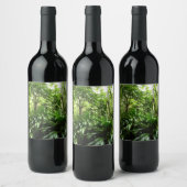 ドミニカ熱帯緑の熱帯雨林I自然 ワインラベル (ボトル)