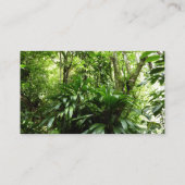 ドミニカ熱帯緑の熱帯雨林I自然 名刺 (裏面)