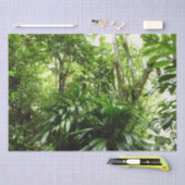 ドミニカ熱帯緑の熱帯雨林I自然 薄葉紙 (クラフト)