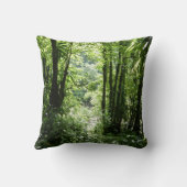 ドミニカ熱帯雨林II熱帯緑 クッション (裏面)