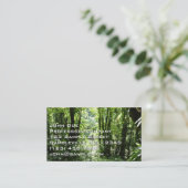 ドミニカ熱帯雨林II熱帯緑 名刺 (スタンド正面)