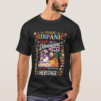 ドミニカ系ヒスパニック文化遺産月間フラグアイデア キッズ D Tシャツ