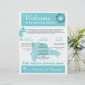 ドミニカ結婚共和国の歓迎の手紙 (スタンド正面)