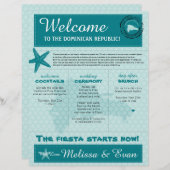 ドミニカ結婚共和国の歓迎の手紙 (正面/裏面)