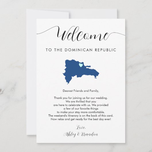 ドミニカ結婚共和国の歓迎の日程 (正面)
