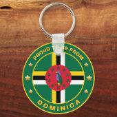 ドミニカ誇りを持ったの出身である キーホルダー (正面)