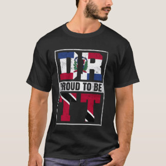 ドミニカ誇りを持ったトリニダードのミックスDominicana Trinida Tシャツ