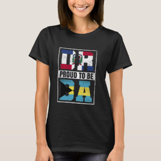 ドミニカ誇りを持ったナ・バハミアン・ミックス・ドミニカとバハマ Tシャツ