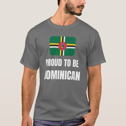ドミニカ誇りを持った国に行く Tシャツ (正面)