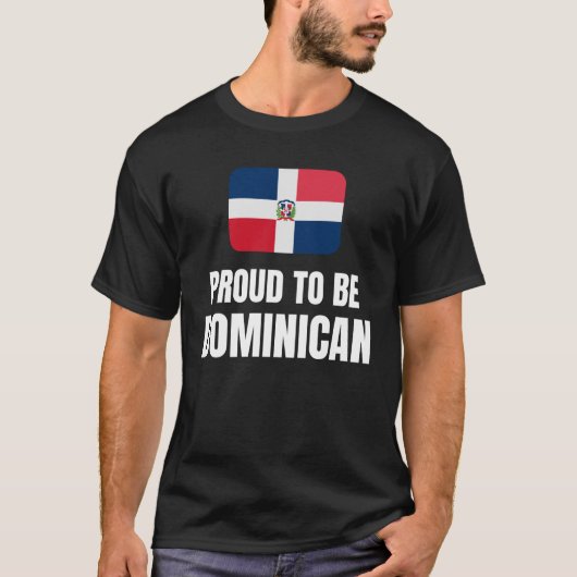 ドミニカ誇りを持った国に行く Tシャツ (正面)