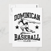 ドミニカ野球 ポストカード (正面/裏面)
