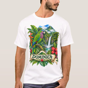 ドミニカ・ウォーターカラー・アイランドTシャツ Tシャツ