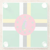 ドミニカ ガラスコースター (裏面)