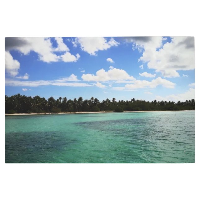 ドミニカ​共和国​の海 メタルプリント (正面)