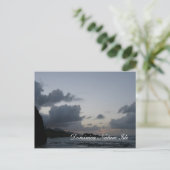 ドミニカ 自然の島 海の景色 ポストカード (スタンド正面)