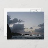 ドミニカ 自然の島 海の景色 ポストカード (正面/裏面)