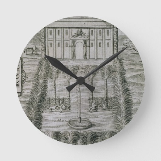 ドミニカ(eの島の知事の宮殿 ラウンド壁時計 (正面)