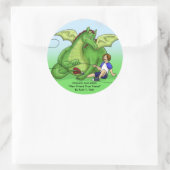 ドミニクおよびジェイソンのステッカー ラウンドシール (バッグ)