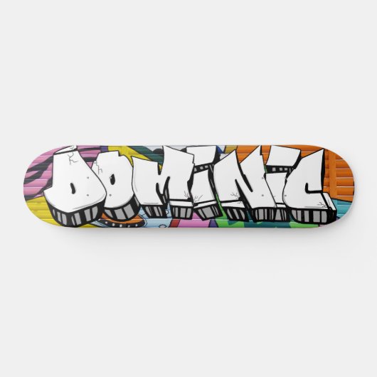 ドミニクカスタムグラフィティパーソナライズされたスケートボード スケートボード (横)