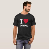 ドミニク大好きハート Tシャツ (正面フル)