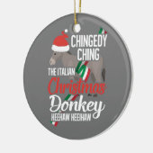 ドミニク・ザ・クリスマスロバイタリアンー・クリスマス セラミックオーナメント (左)