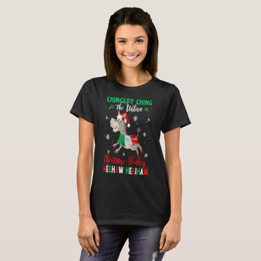 ドミニク・ザ・クリスマス・ドンキー|イタリアンDonkey Tシャツ (正面フル)