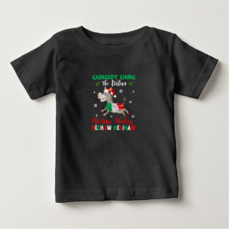 ドミニク·ザ·クリスマス·ドンキー·ドイタリアンンキー ベビーTシャツ