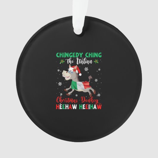 ドミニク・ザ・クリスマス・ロバイタリアンー・ロバ オーナメント (正面)