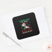 ドミニク・ザ・クリスマス・ロバイタリアンー・ロバ スクエアシール (封筒)