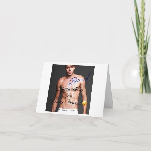 ドミニクSherwoodからのハッピーバースデー カード (正面)