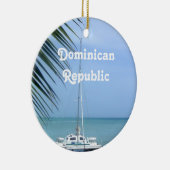 ドミニコ共和国人のビーチ セラミックオーナメント (右)
