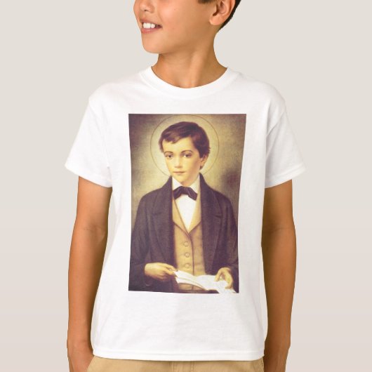 ドミニコ・サヴィオ（Saint Dominic Savio）、ジョン・ボスコの弟子 Tシャツ (正面)