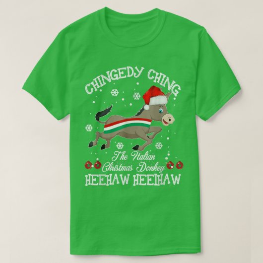 ドミニックザクリスマスドンキードイタリアンンキークリス Tシャツ (デザイン正面)
