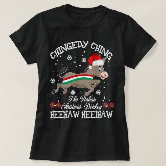 ドミニックザクリスマスドンキードイタリアンンキークリス Tシャツ (デザイン正面)