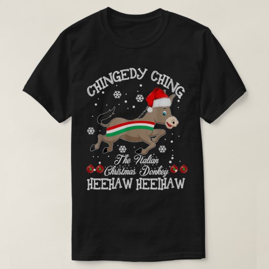 ドミニックザクリスマスドンキードイタリアンンキークリス Tシャツ (デザイン正面)