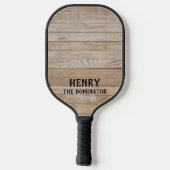 ドミネーターウッド ピックルボールラケット (裏面)