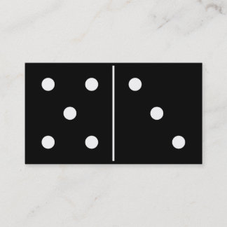 ドミノのゲームの部分 名刺