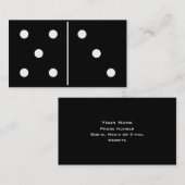 ドミノのゲームの部分 名刺 (正面/裏面)
