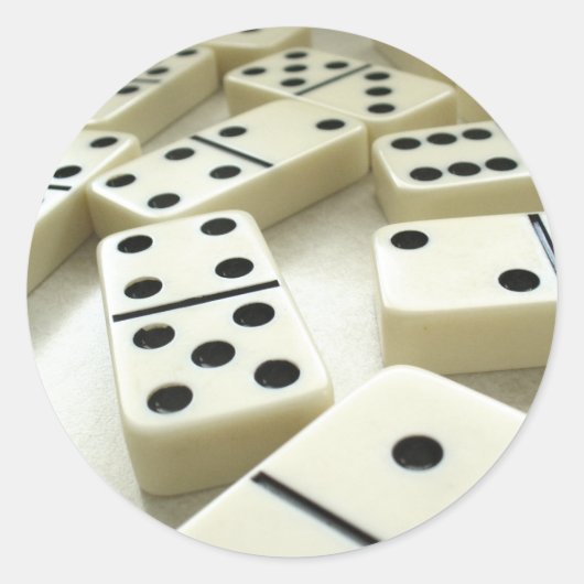 ドミノのステッカー009 ラウンドシール (正面)