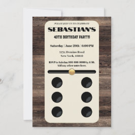 ドミノのテーマの招待状 招待状