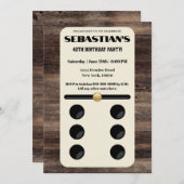 ドミノのテーマの招待状 招待状 (正面/裏面)